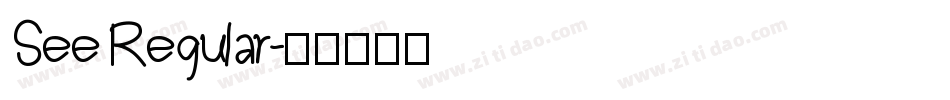 See Regular字体转换